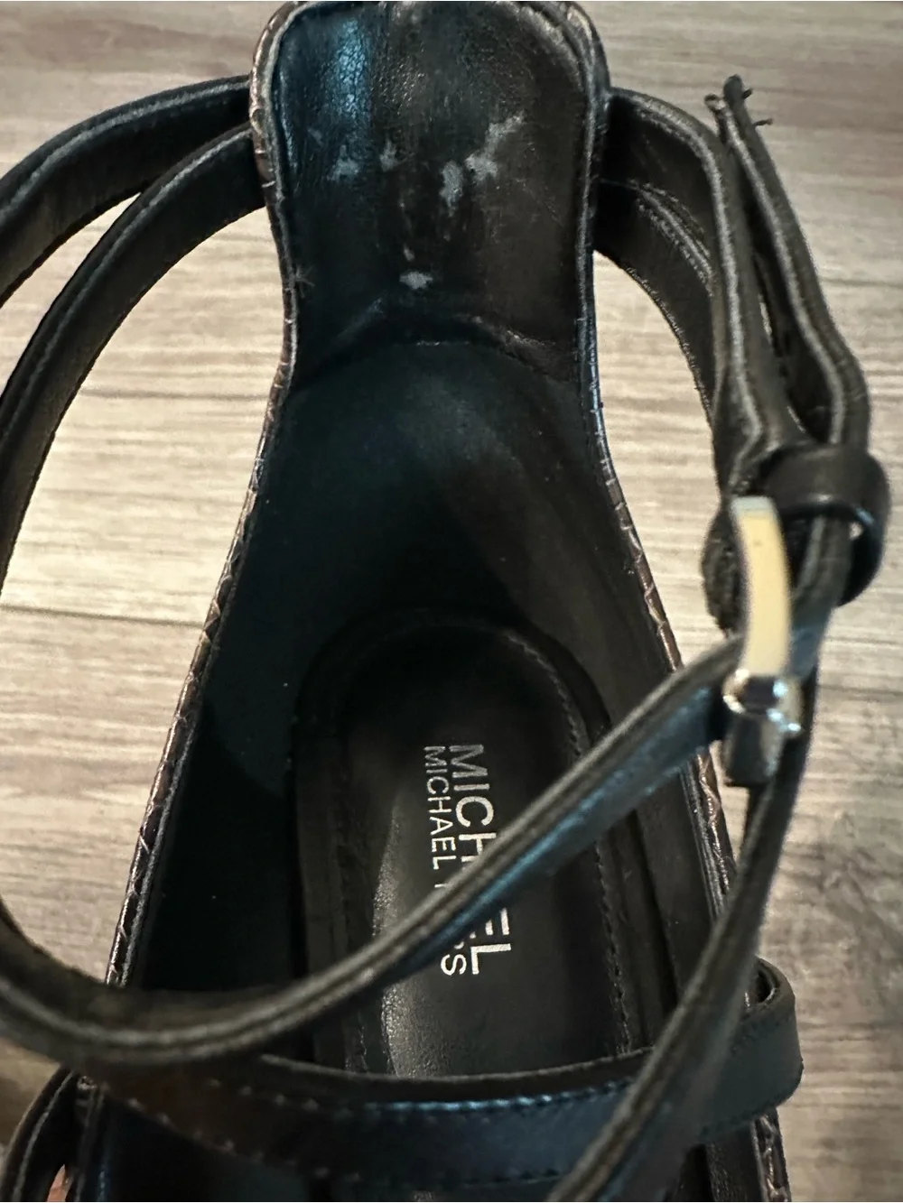 Michael Kors Brown Snake-Embossed Pointed-Toe Stiletto Heels